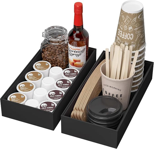 Kitchen Drawer Organizer Bins, Stackable Bamboo Drawer Organizer by Greatseas