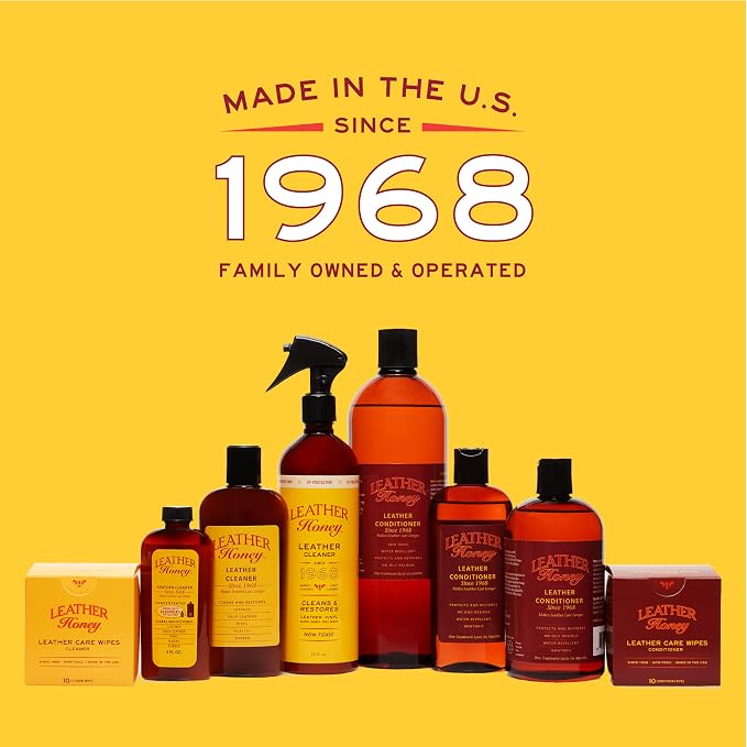 Leather Honey Complete Leather Care Kit Including 8 oz Cleaner and 8 oz - Image 5