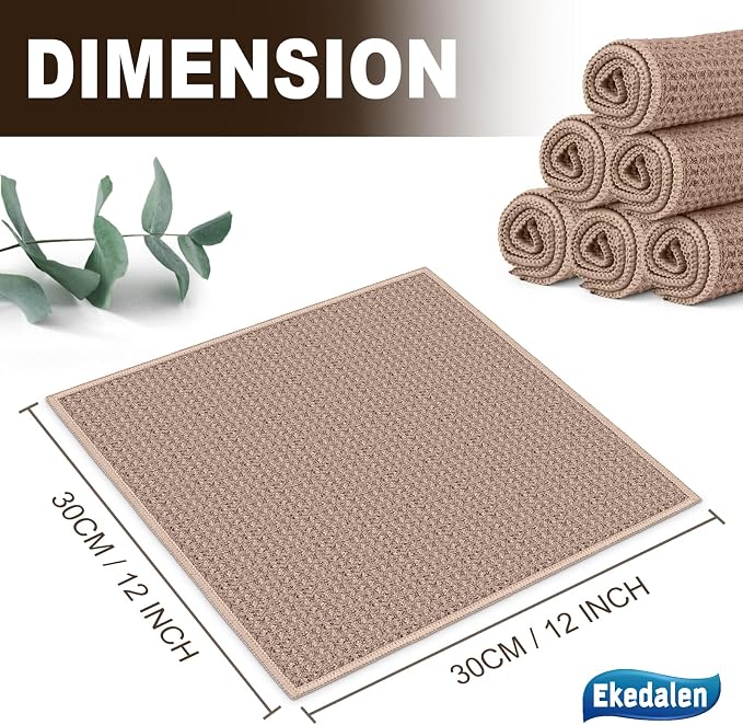 Microfiber Cleaning Cloth Waffle Weave - Image 7
