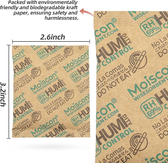 8 Gram 15 Pack 69% Two-Way Humidity Control Packs - Image 3