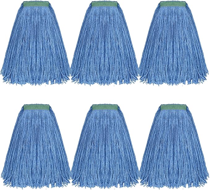 Matthew Cleaning 16oz 6Pack Cotton Floor Mop, Cotton Looped-Open String Heavy by MATTHEWCLEANINGPRODUCTS