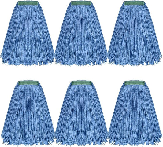 Matthew Cleaning 16oz 6Pack Cotton Floor Mop, Cotton Looped-Open String Heavy by MATTHEWCLEANINGPRODUCTS