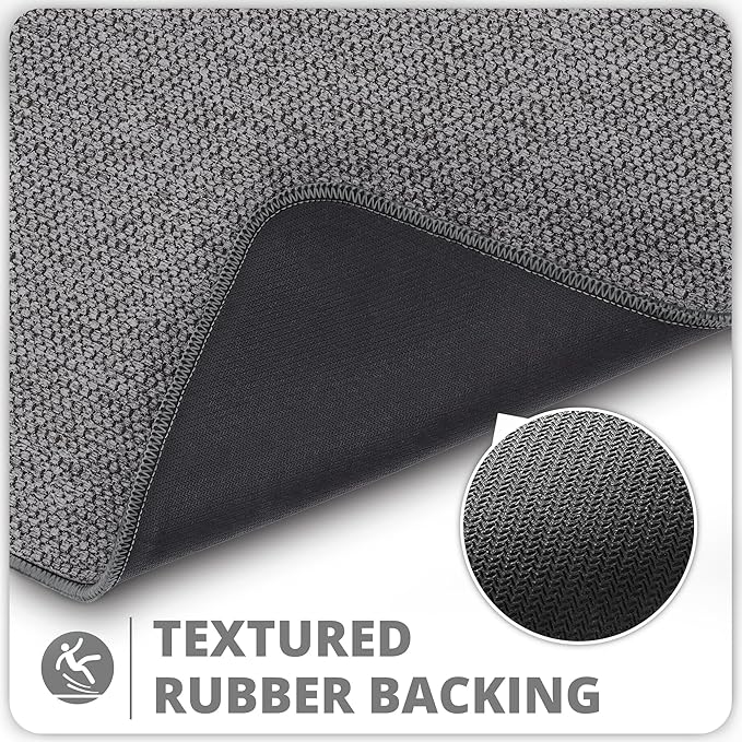 Bath Mat, Ultra Thin Bathroom Rugs, Rubber Bath Mats - Image 5