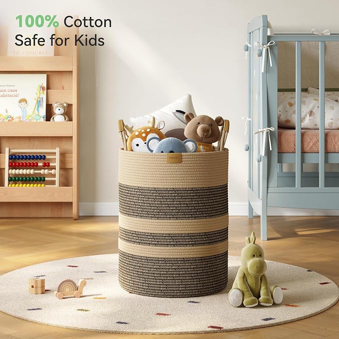 62L Striped Laundry Hamper - Image 3