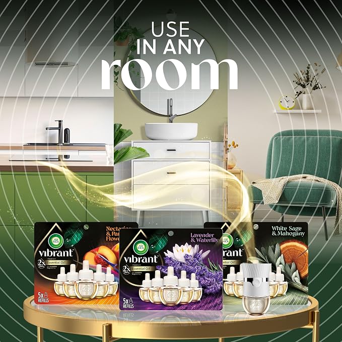 Air Wick Plug In Scented Oil Refills, Sweet Vanilla + Shea Butter, Air - Image 5