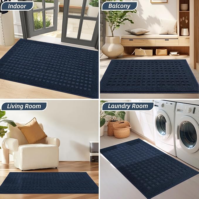 BEQHAUSE Waffle Door Mats Indoor 32"x48", Dog Mat - Image 8