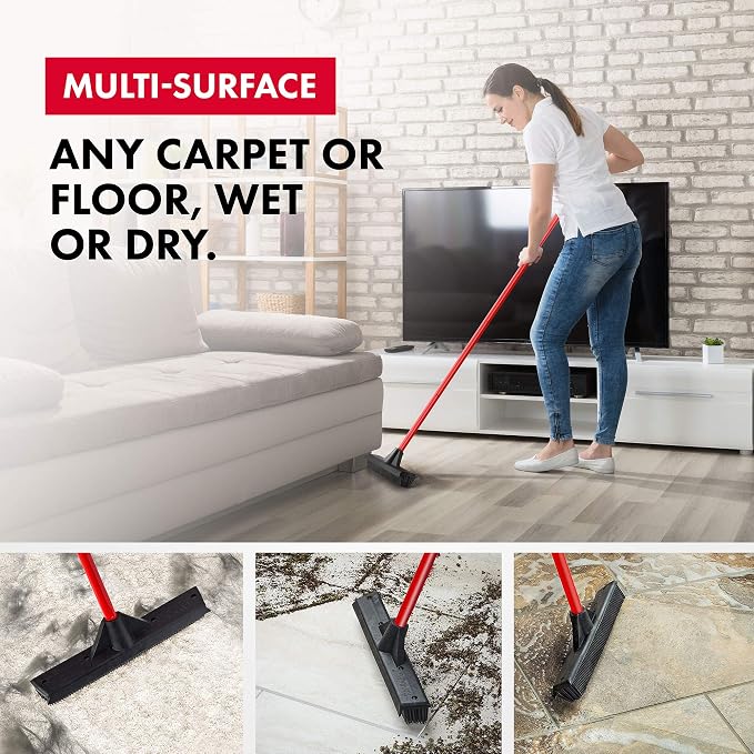 Pet Hair Remover Rubber Broom - Image 4