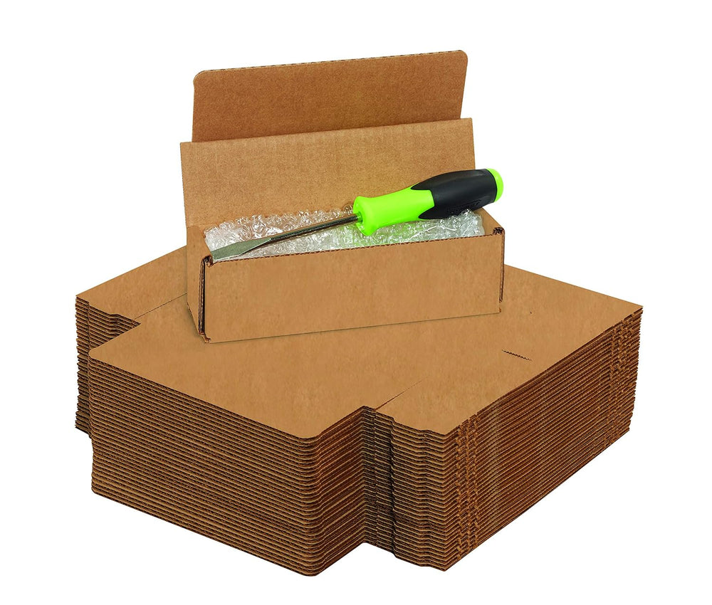 BOX USA Shipping Boxes Small 8"L x 6"W x 3"H, 50-Pack | Corrug...