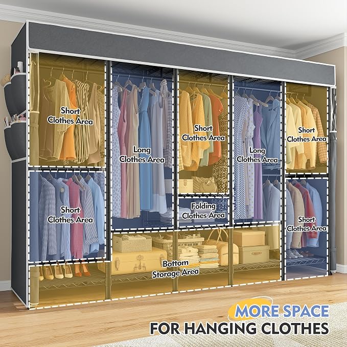 Raybee 90.6" W Clothes Rack - Image 3