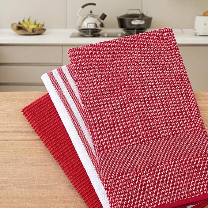 Homaxy Premium Kitchen Towels, Large Cotton 380 GSM Kitchen Hand Towels - Image 7