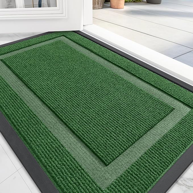 OLANLY Front Door Mat Indoor Outdoor Entrance, Waterproof All-Season, by OLANLY