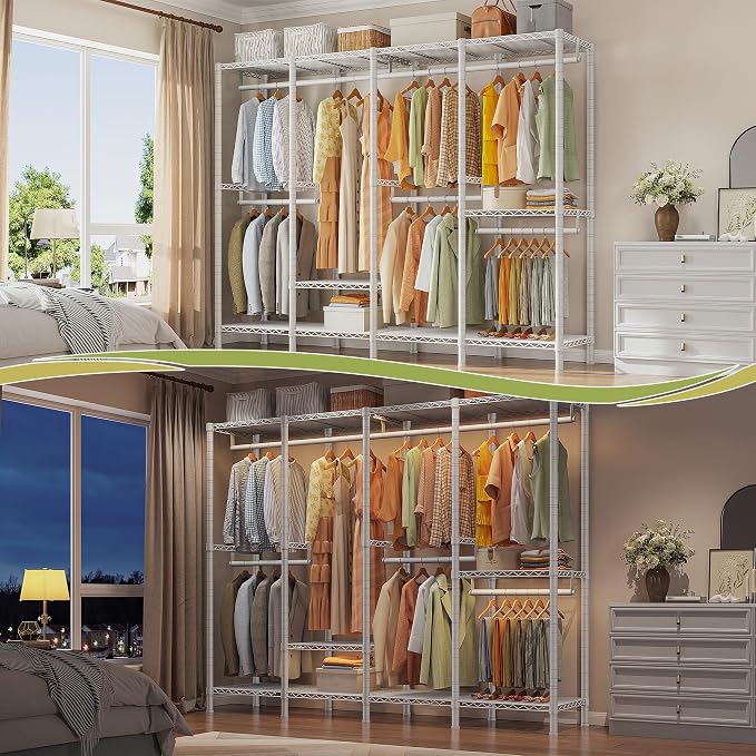 Raybee Heavy Duty Clothes Rack for Hanging Clothes, Clothing Rack - Image 4