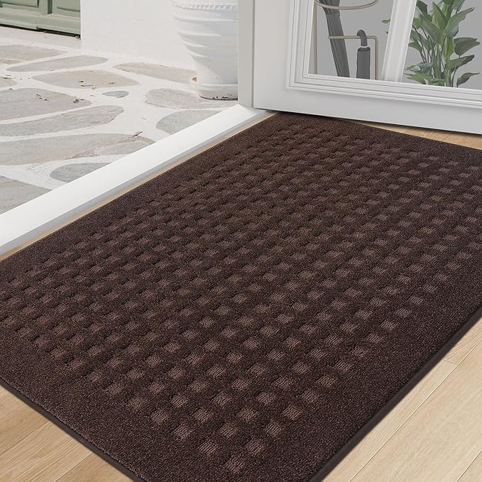 BEQHAUSE Waffle Door Mats Indoor 32"x48", Dog Mat by BEQHAUSE