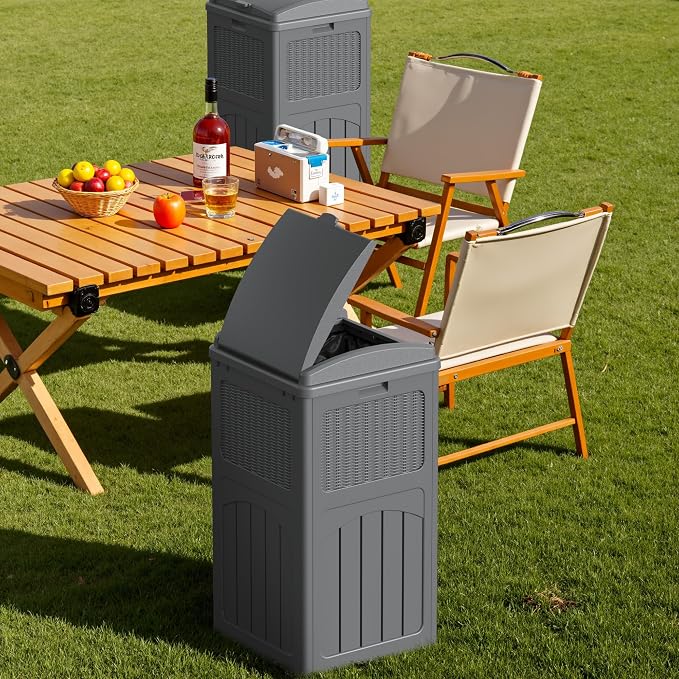 Devoko 33 Gallon Outdoor Trash Can - Image 4