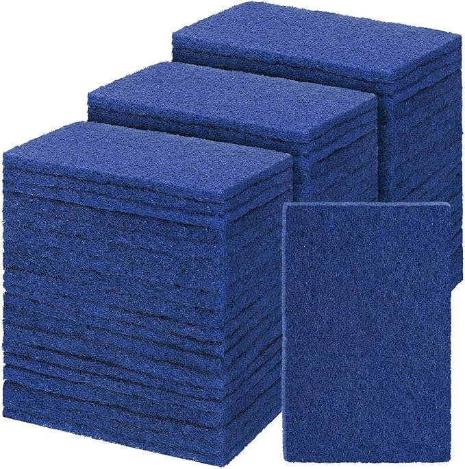 Hoolerry 100 Pcs Heavy Duty Scouring Pads Non Scratch Household Scrub Pads by Hoolerry