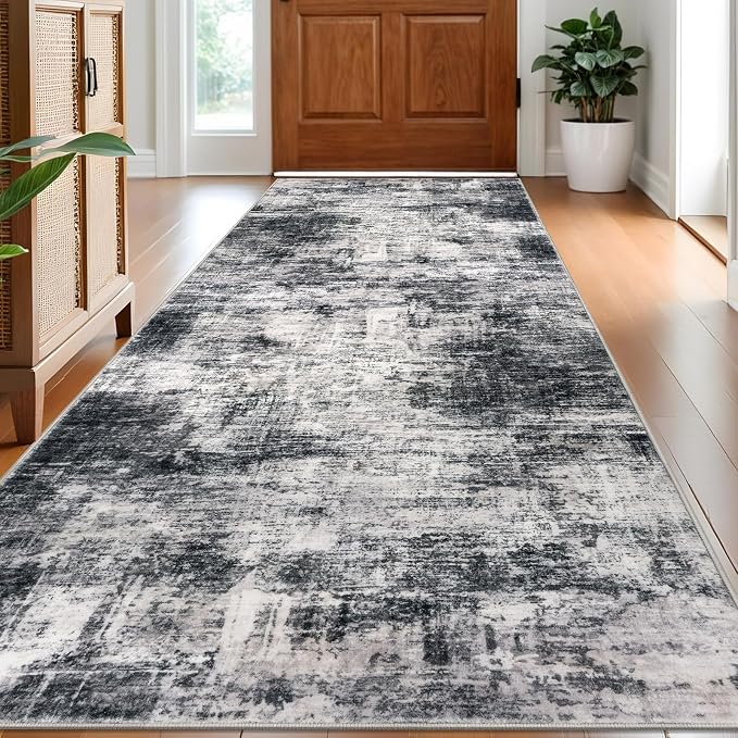 IOHOUZE Abstract Runner Rug 3x8 Ft Washable Runners by iOhouze