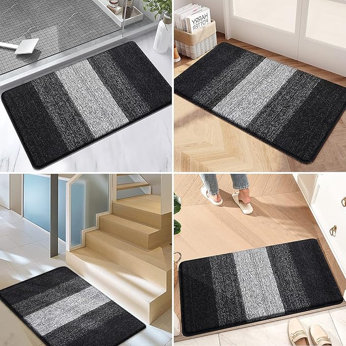 Kitinjoy Indoor Outdoor Door Mat, 47x20 Non-Slip Absorbent Dirt Trapper - Image 6