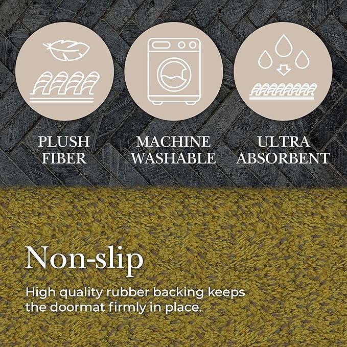 Premium Microfiber Indoor Door Mat – 36"x72" Washable Entry Mat, Waterproof - Image 5