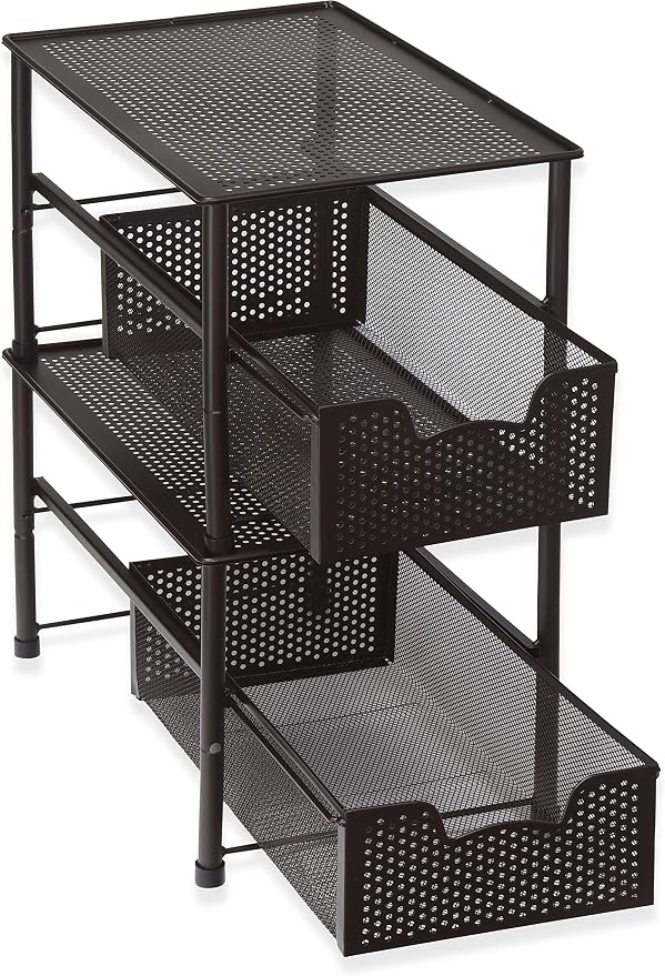 Simple Houseware Stackable Under Sink Cabinet Sliding Basket Organizer Drawer - Image 4
