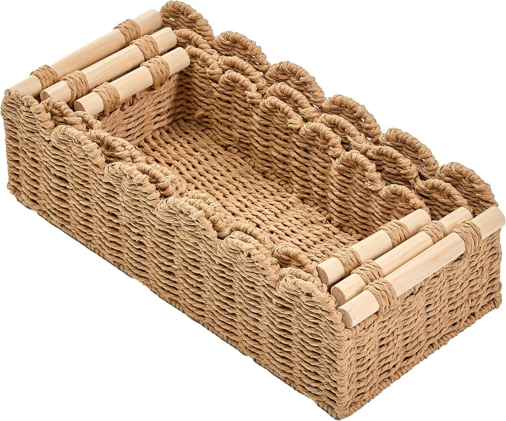 Decorative Basket Set of 3 (Large, Medium, Small), Toilet Paper Storage Baske...