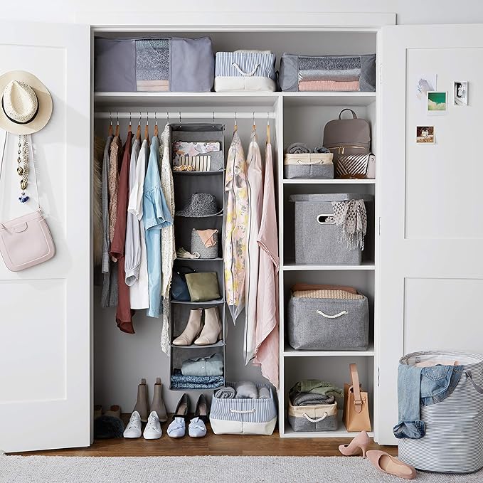 Amazon Basics 6-Tier Hanging Closet Shelf Organizer - Image 2