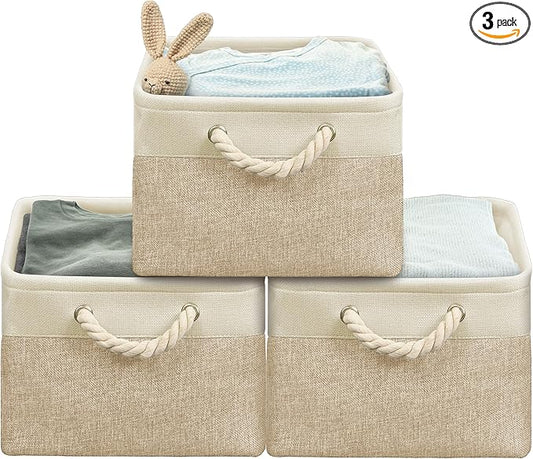 SIMPLE HOUSEWARE Large Fabric Storage Bin, 15.7" x 12" by SimpleHouseware
