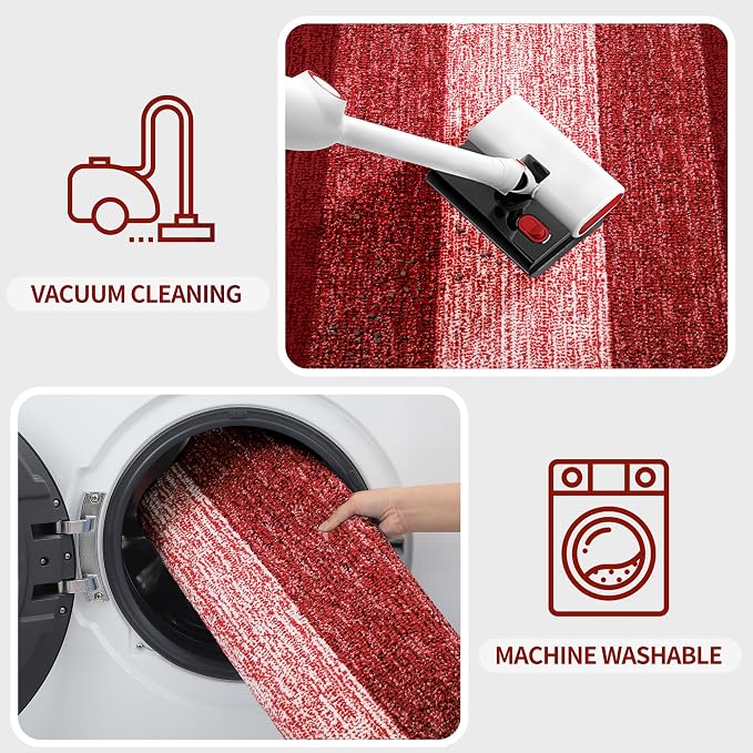 Kitinjoy Indoor Outdoor Door Mat, 32x20 Non-Slip Absorbent Dirt Trapper - Image 5
