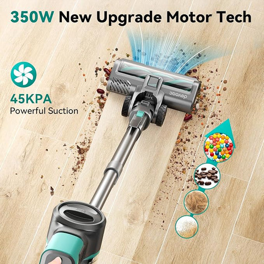 DEVOAC S10K Cordless Vacuum Cleaner, 45Kpa 50mins Lightweight Stick Vacuum - Image 2