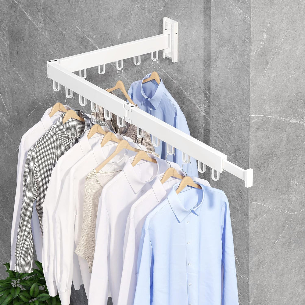 ZdwCyl Clothes Drying Rack Wall Mounted,Drying Rack Clothing,Clothes Hanging ...