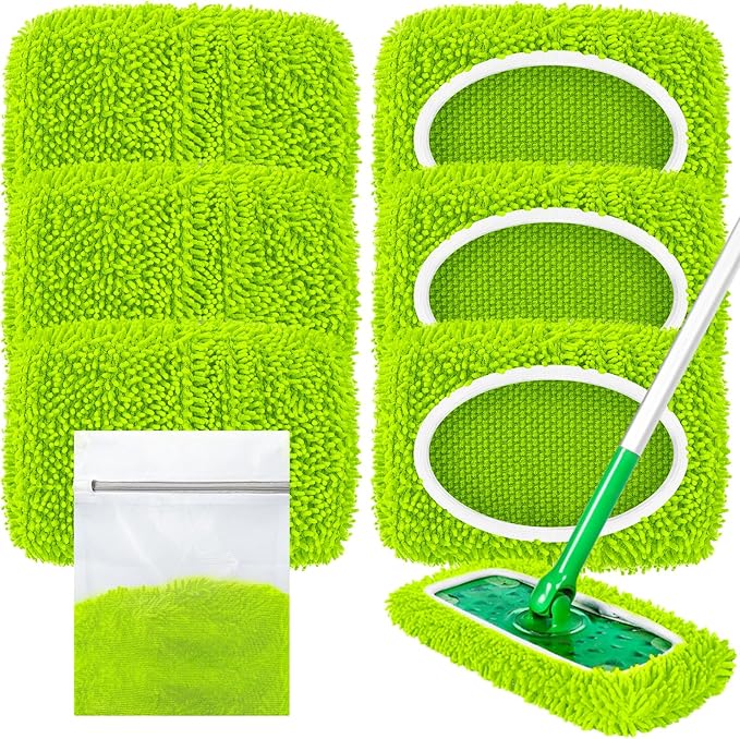 Reusable Dry Sweeping Cloths Microfiber Wet Pads Refill Compatible by LOVECO