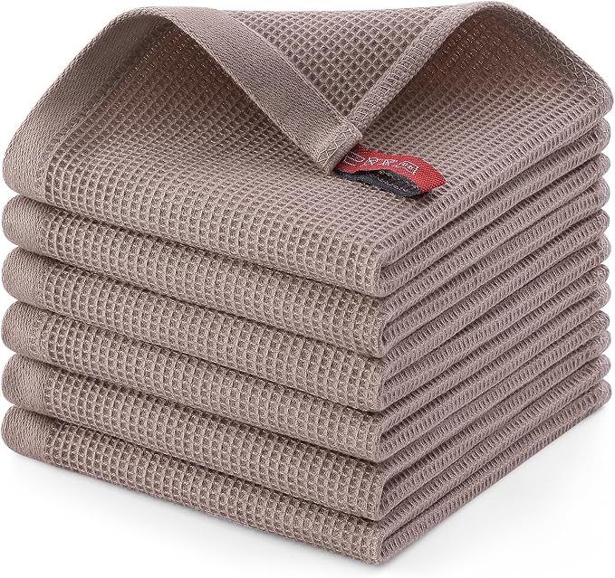 Homaxy 100% Cotton Waffle Weave Dish Cloths by Homaxy