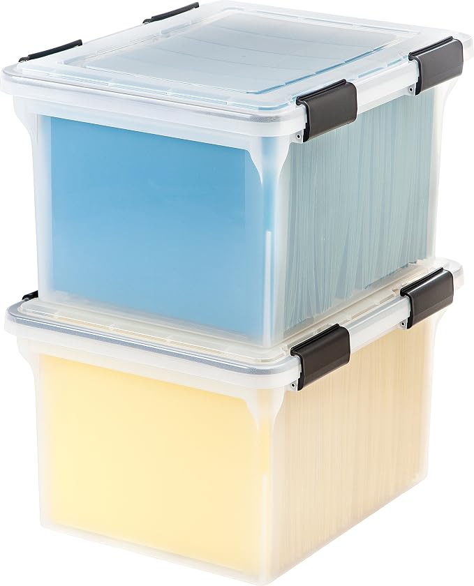 IRIS USA 32 Quart WEATHERPRO Plastic Storage Box - Image 9
