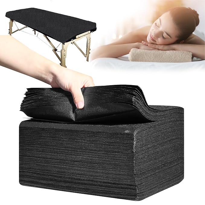 Disposable Bed Sheets 50 Pcs 31" x 71" Massage Table Sheets Non Woven Fabric by XATUMO