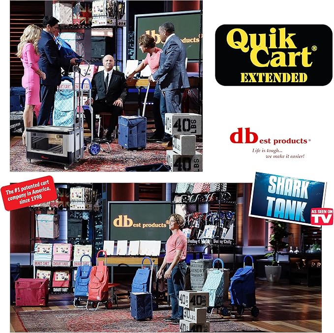 dbest products Quik Cart Extended Four Wheeled Rolling Crate Teacher Utility - Image 5
