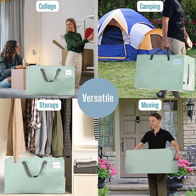 VENO 8 Pack Moving and Storage Bags, Heavy Duty, Alternative to Moving Boxes - Image 7