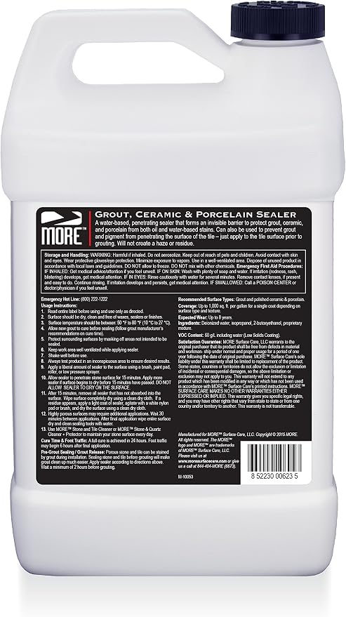 MORE Grout, Ceramic & Porcelain Sealer - Image 2