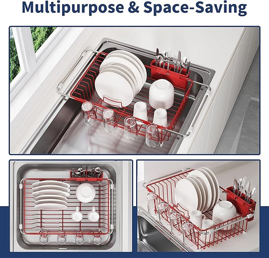 JASIWAY Dish Drying Rack in Sink, Dishes Drainers - Image 2