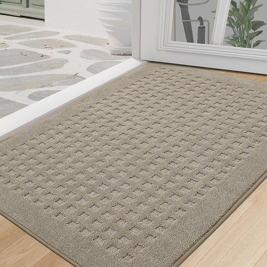 BEQHAUSE Waffle Door Mats Indoor 32"x48", Dog Mat by BEQHAUSE