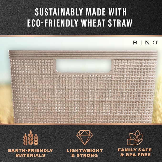 BINO | Woven Plastic Basket | Large, Space - Image 8