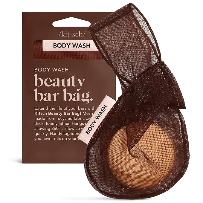 Kitsch Bar Soap Saver Bag – Patented Mesh Bag Soap Holder by Kitsch