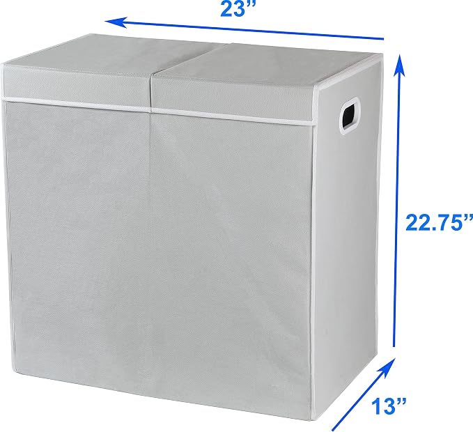 Simple Houseware Double Laundry Hamper - Image 7