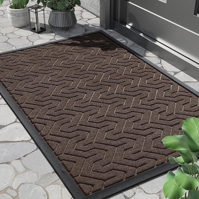 Yimobra Large Door Mat Outside Entrance 36x24, Waterproof Heavy Duty Outdoor by Yimobra