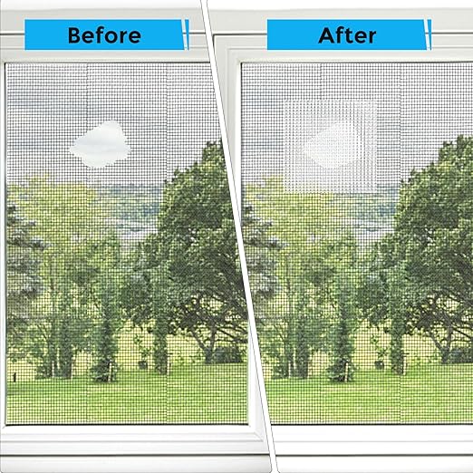 White Window Screen Repair Tape, 2 in X 15 FT Screen Repair Kit - Image 4