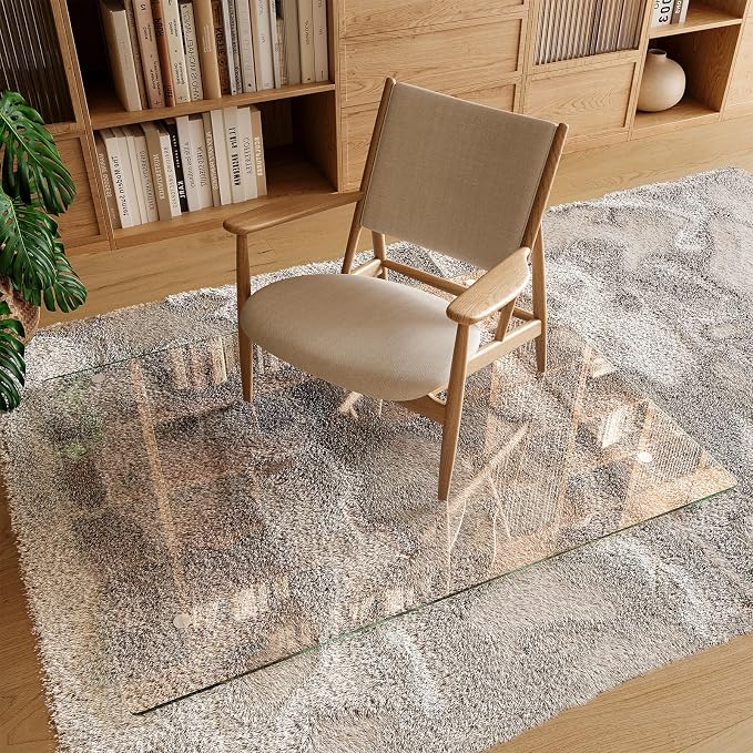 Koonmi Tempered Glass Chair Mat 36"x48" - Image 3