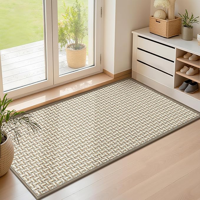 LEKEEPGO Door Mat Indoor Entrance 24"x47", Absorbent Indoor Door Mat Large by LEKEEPGO