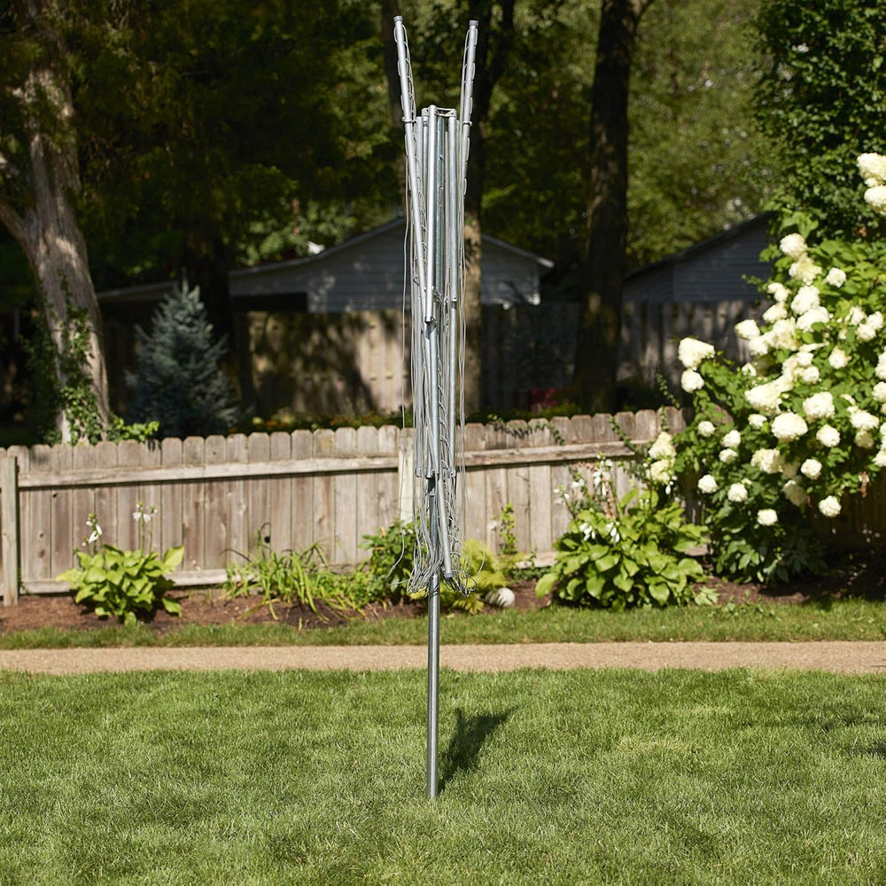 Household Essentials 17130-1 Rotary Outdoor Umbrella Drying Rack | Aluminum |...