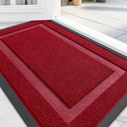 OLANLY Front Door Mat Indoor Outdoor Entrance, Waterproof All-Season, by OLANLY
