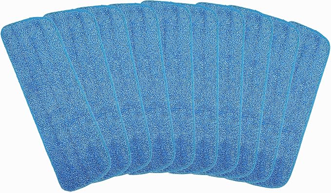 10 Pack Microfiber Spray Mop Replacement Heads by Xindejia