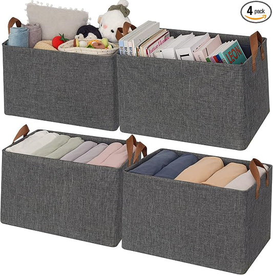 GRANNY SAYS Closet Storage Baskets, Collapsible Fabric Storage Bins by GRANNYSAYS