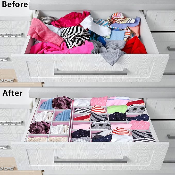 Simple Houseware 4-Pack Drawer Organizer Set - Image 3
